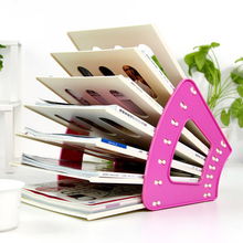 糖果色扇形文件架 創(chuàng)意辦公收納與時(shí)尚趣玩的完美融合